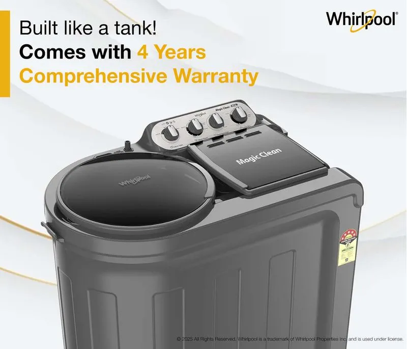 Magic Clean 9kg 5 Star Semi Automatic Washing Machine - Image 2