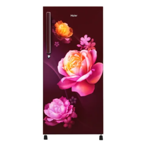 Haier 190L 1 Star Red Noisettes Finish Direct Cool Single Door Refrigerator